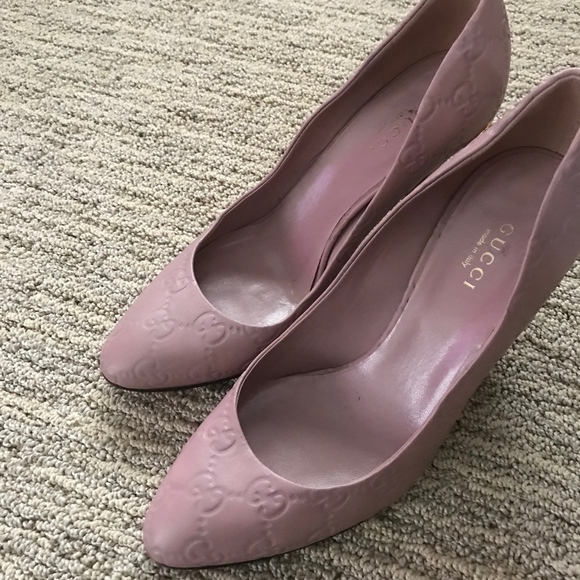 Rare Blush colored GUCCI Guccissima pumps size 6 - Picture 7 of 8